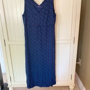 Fresh Produce Maxi Dress. XL. Blue